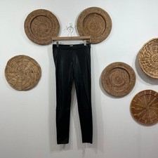 Aritzia Wilfred Neutral High Waist High Rise Faux Leather Leggings Small