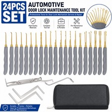 24pcs Professional Vehicle Door Lock Repair Tool Kit With Carry Storage Case Set 24pcs Professional Vehicle Door Lock Repair Tool Kit With Carry Storage Case Set