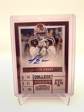 2017 Panini Contenders Justin Evans Rookie Auto #252 Texas A&M