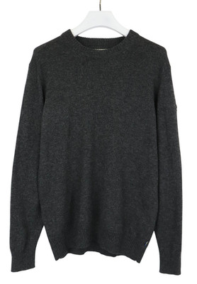 FJALLRAVEN Ovik Round Neck Sweater Pullover Herren M Grau Gestrickt Reine Wolle