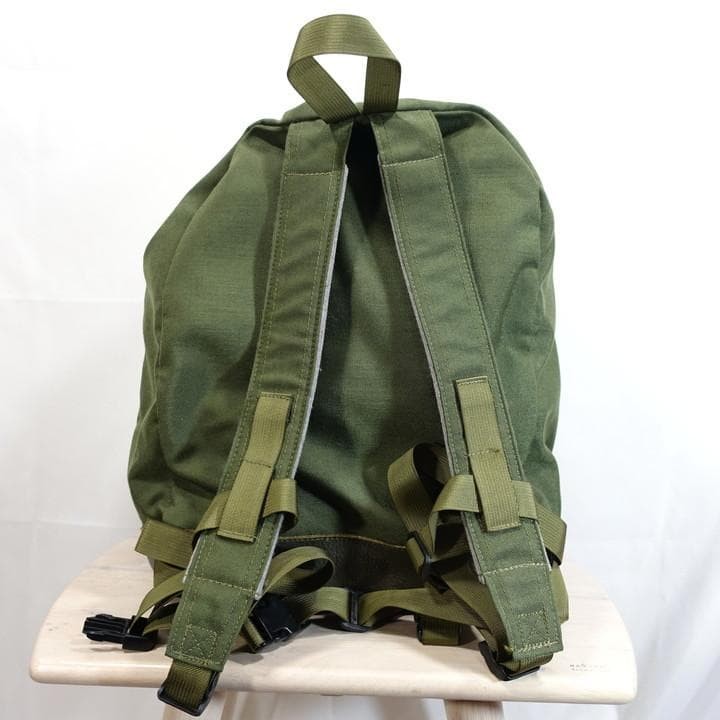 Engineered Garments Leather Backpack Olive Used 2… - image 6