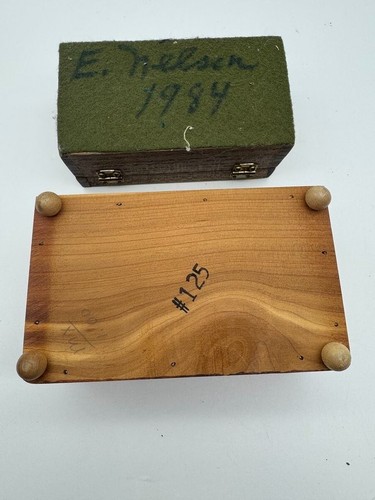 2 Wood Jewelry Trinket Boxes 2 different sizes (read below) storage Organization - Picture 8 of 9