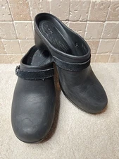 Crocs Dual Crocs Comfort Womens 9W Mule Sarah Clogs Black