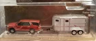 Greenlight 2021 Chevy Tahoe & Horse Trailer 1:64 Diecast Hitch & Tow 32230-C