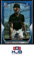 2023 Bowman Chrome Janero Miller Prospects Blue Mojo Refractor #/150 #BCP-184