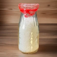 Malloy’s Dairy Embossed Half Pint Milk Bottle Shenandoah Pennsylvania Vintage