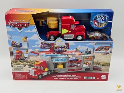 Disney Pixar Cars Truck Rusteze Mobiler Paint Shop HPD82 WB3 MATTEL Auto Garage