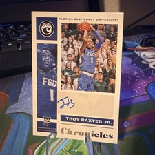 2021-22 Panini Chronicles Draft Troy Baxter Jr. Rookie Autograph FGCU #CR-TBJ