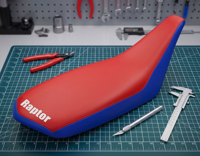 Yamaha Raptor 660 Raptor 660R 2001 To 2004 Models Red Blue Vinyl Seat Cover