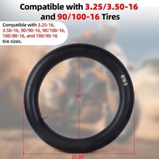 2-Pack 3.00-16 3.25/3.50-16 Inner Tubes for Dirt Bike and Off-Road Motorcycle...
