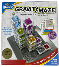 ThinkFun Gravity Maze Falling Marble Logic Bo...