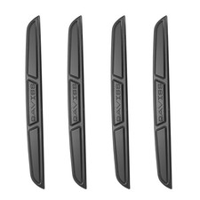 4pcs Car Door Edge Guards Protectors PU Side Doors Edge Trim Strip Black