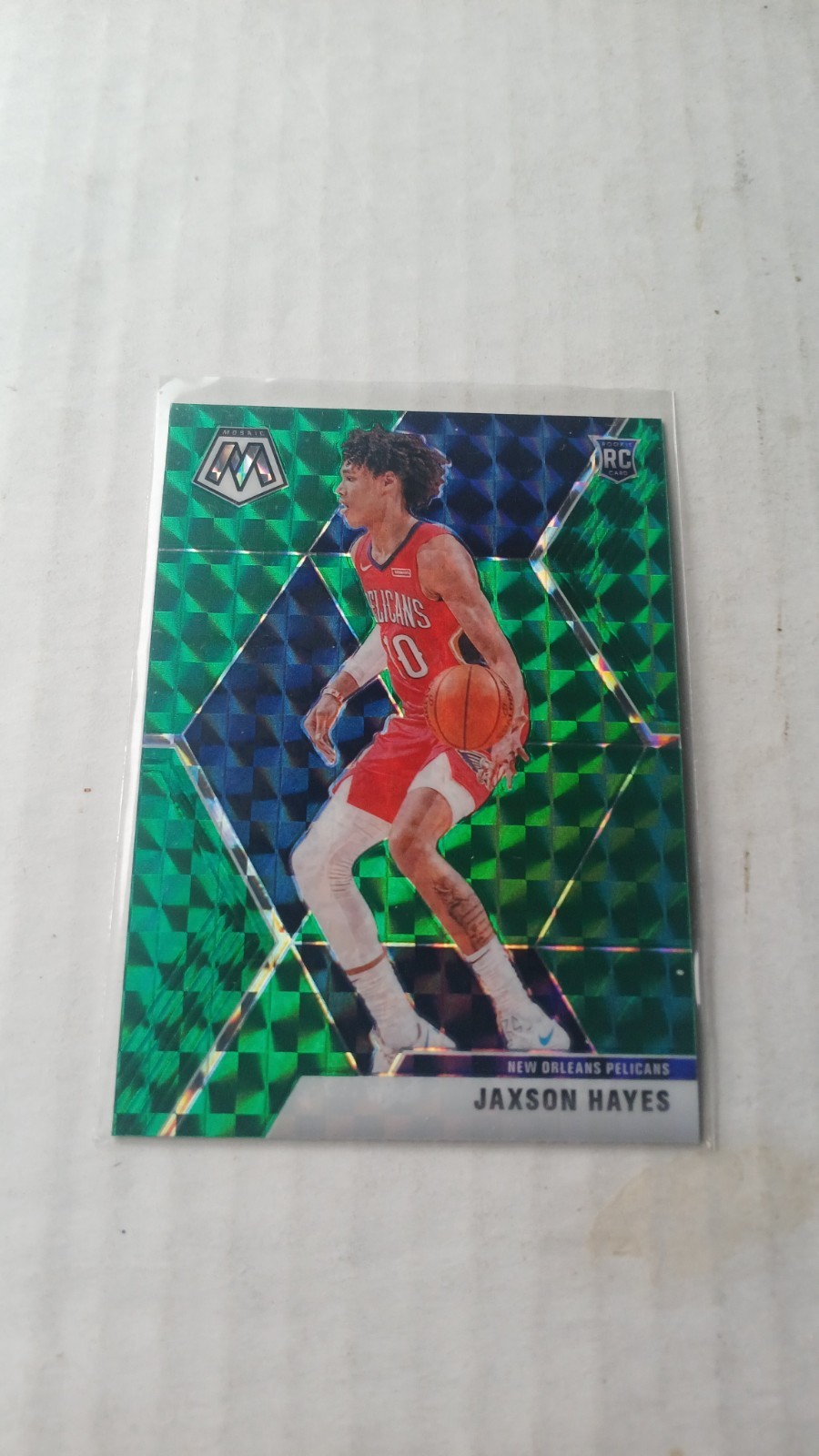 Jaxson Hayes 2019 Panini Mosaic Rookie Green Mosaic Prizm #221 Pelicans LAKERS