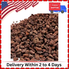 2 Lbs Red Lava Rocks for Plants,1/4 Inch Crush Volcanic Rock Gravel Potting Mix