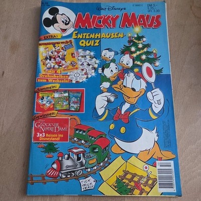 Micky Maus Heft Nr. 50 1996 mit Beilage mit Disneykarten