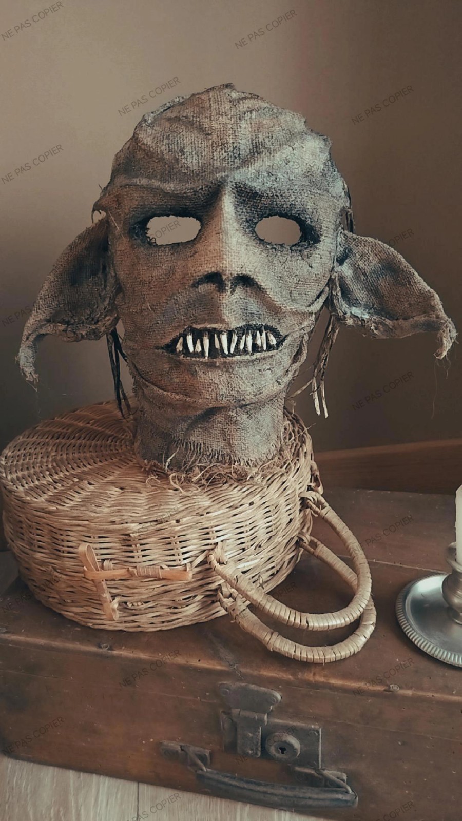 Masque d'orque Scarecrow du Seigneur des Anneaux en latex pour adulte