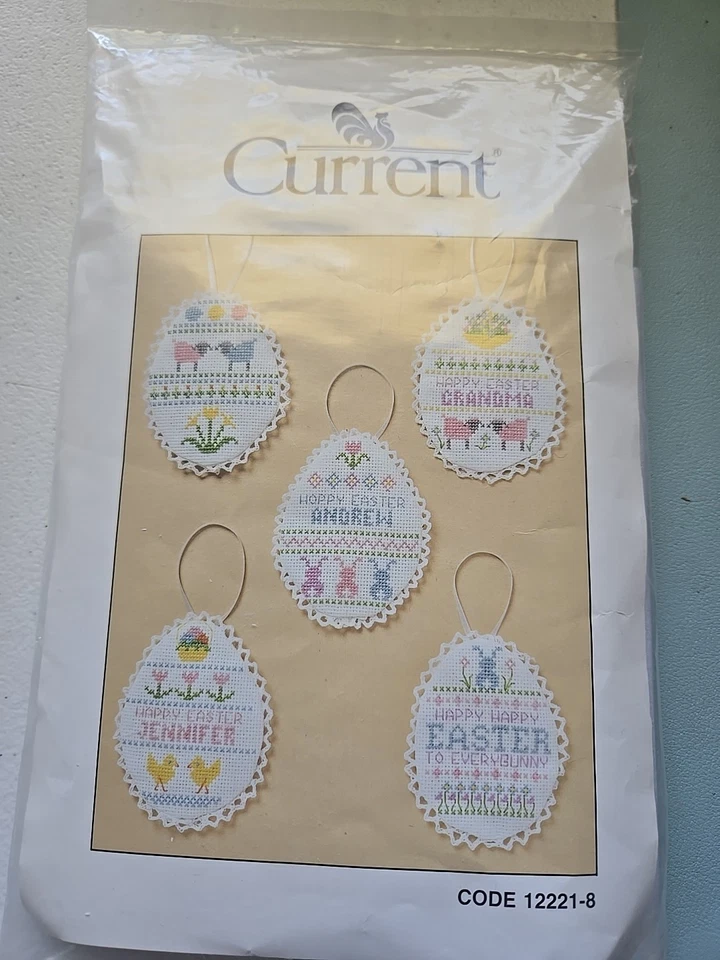 Kit de punto de cruz contado adorno huevo de Pascua actual nuevo sellado Foto 2 de 3