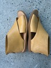 BORN IWA Yellow Leather Wrap Gladiator Ankle Slip On Sandal Zip US 8 — photo 1