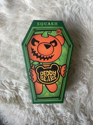   Kürbis im Sarg Plüsch Deddybär Plüschtier super weich Halloween Teddy Spielzeug  