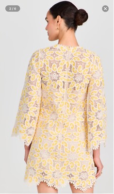 ZIMMERMANN GOLDEN WOVEN LACE MINI DRESS ZIMMERMANN GOLDEN WOVEN LACE MINI DRESS