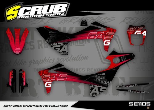 Gas Gas SM 700 2022 2023 Supermoto Grafik Dekor Aufkleber SCRUB - 第 2/17 張圖片