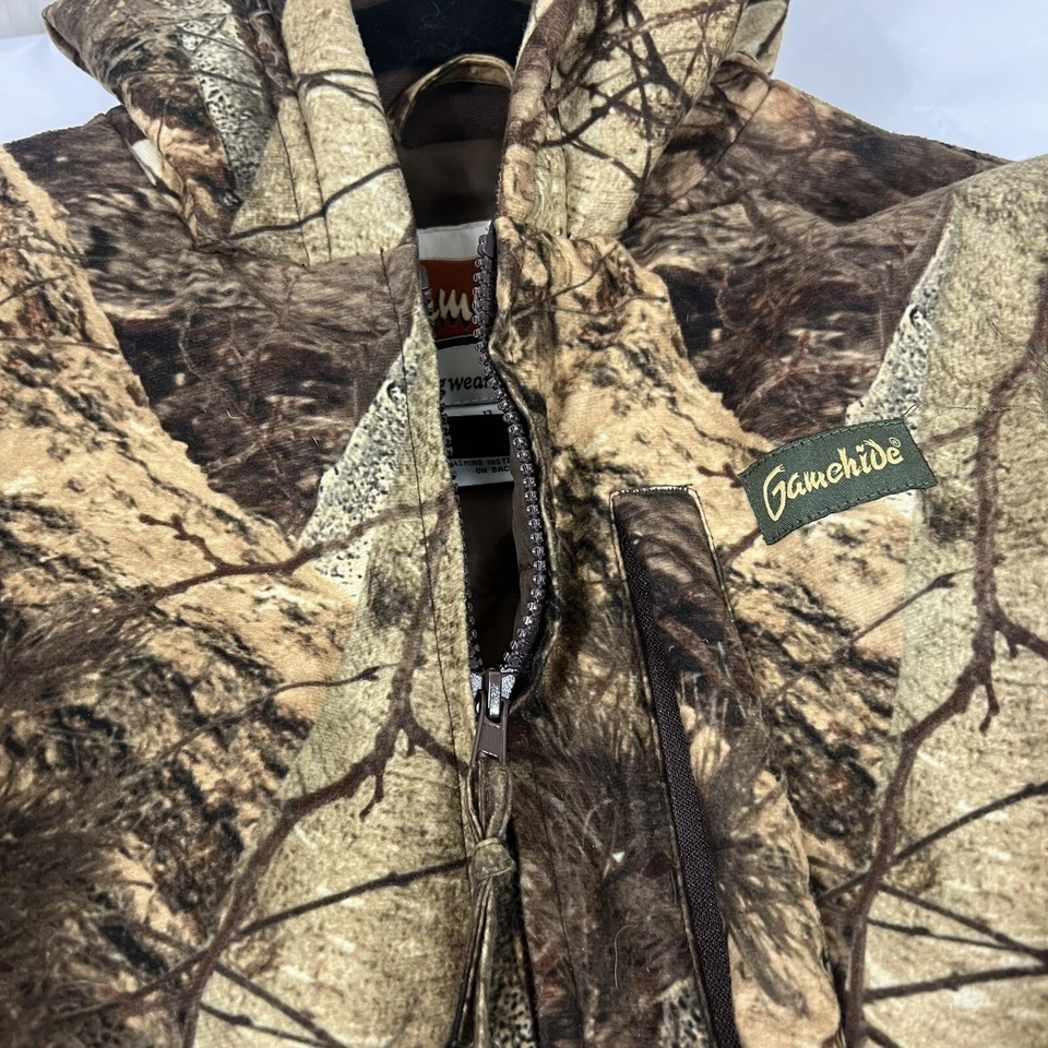 Gamehide Naked North Camo Lightweight Hunting Jacket Hood & Pockets L - Image 4 of 4