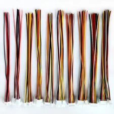 BOJOUL for 15 Sets JST XH 2.54Mm 2 + 3 + 4 +5 + 6 Pin 26AWG Male + Female Connec