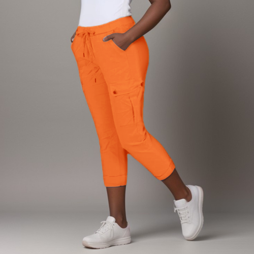 WOMENS CARGO PANTS LADIES TROUSERS SUPER STRETCHY BUTTON POCKET JEANS PLUS SIZE - Picture 33 of 53