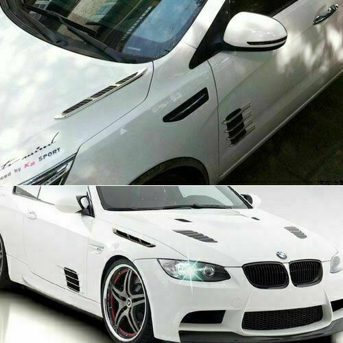 Universal Fit Car Side Fender Door Shark Air Flow Vent Intake Grille Decor Trim - Bild 10 von 12