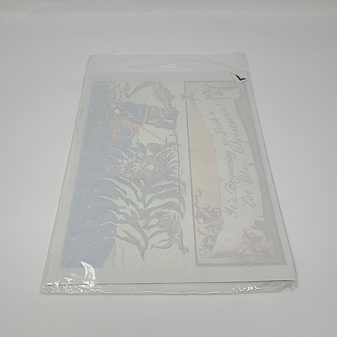 3 Full Color Iron-On Designs Holiday Christmas 90s Designs Plaid Craft NOS