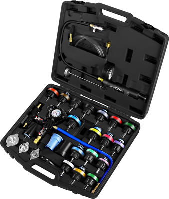 #ad #ad Radiator Coolant Pressure Tester Vacuum Refill Tool Kit 28PCS Automotive Coolin $117.99