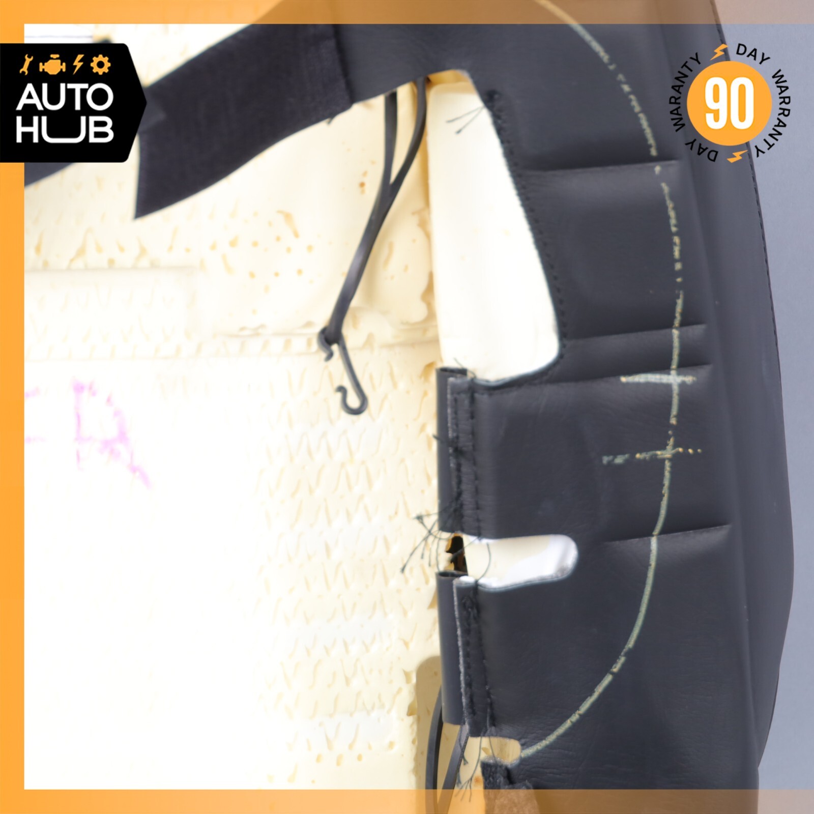13-18 Maserati GranTurismo S M145 Front Right Top Upper Seat Cushion Black OEM