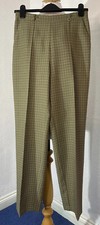 marks and spencer m s size 8 medium brown chequered smart work elegant pockets