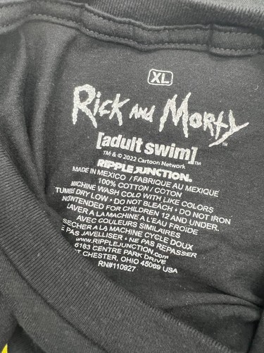 RICK & MORTY Spaceship Cartoon Network Adult Swim T-Shirt NEW XL 2XL - Picture 2 of 3