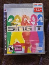 NEW Disney Sing It /PlayStation 3 2008 PS3 SEALED /BUT THE PLASTIC WRAP TORN BAD