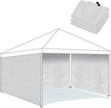 Carpa De Patio 10x10 Toldo Para Fiesta Exterior Playa Con 3 Paredes Laterales US