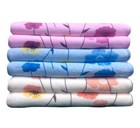 Cotton Print Hand Towels 300 GSM Pack of 6 (2 pcs Each of 3 Colors )