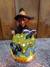 Vintage Matrix Witch 1996 Halloween Foam Blow Mold Light Up Tabletop Decoration