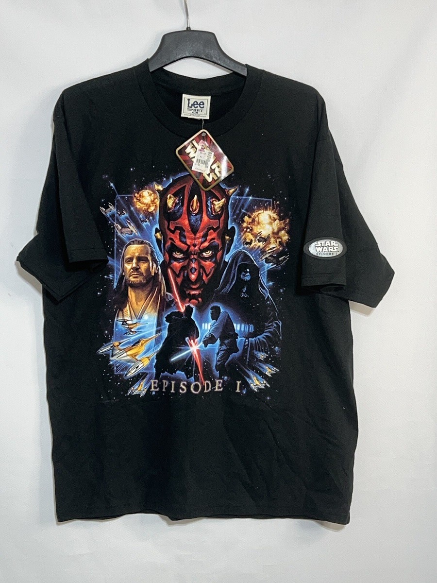Vintage 90s Star Wars Episode 1 Tshirt Phantom Menace Darth Maul