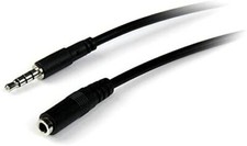 Image of 1m 3.5mm 4 Position TRRS Headset Extension Cable M F Audio Extension Cable For