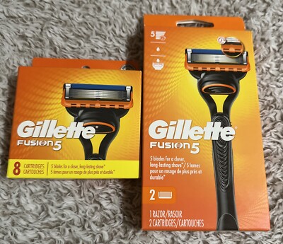 Gillette Fusion 5 Men's Razor Combo Pack - 1 Razor +  8 Cartridges
