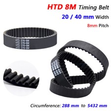 HTD 8M Timing Belt 8mm Pitch Arc Teeth 20mm 4...