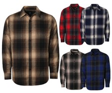 Men's Casual Flannel Shirts Long Sleeve button down shirts S-5XL