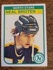 1982-83 OPC O-Pee-Chee NHL Hockey #164 Neal Broten Rookie Card. rookie card picture