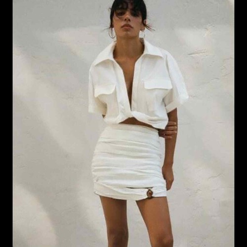 NUEVO CON ETIQUETAS MINIFALDA ACANALADA ZARA Talla Pequeña Mediana 3354/660/712 Favorita de Bloggers - Imagen 6 de 14