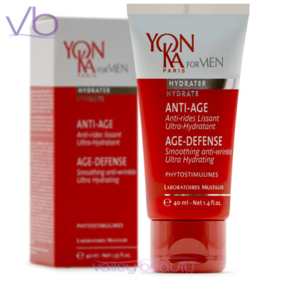YONKA FOR MEN Age-Defense | Anti-Aging, Hydrating Wrinkle Cream, EXP 06/2027
