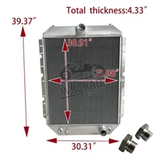 Aluminum Radiator Fit International Harvester 2300 3000 3600 3800 4900 #493367C2