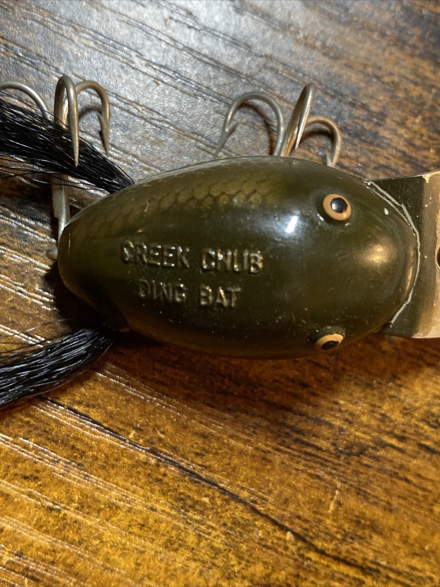 Vintage Creek Chub Dingbat Wood Fishing Lure - Excellent