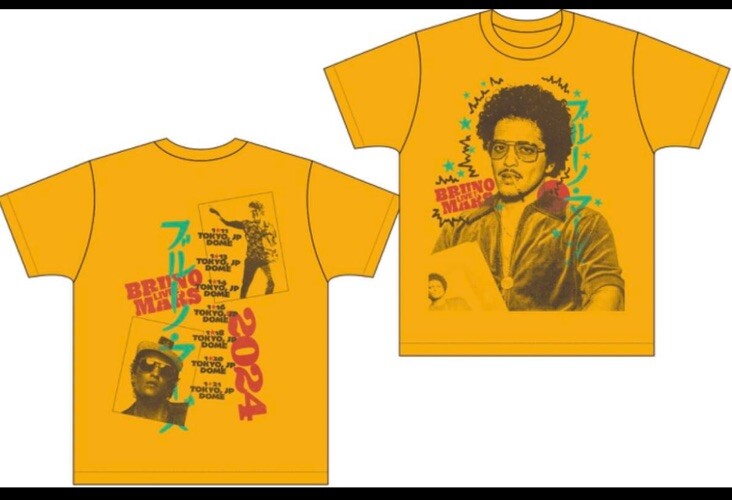 ハーレム　アポロシアター　Bruno Mars Tシャツ Qoo10] ブルーノマーズ Bruno Mars プ : レディース服