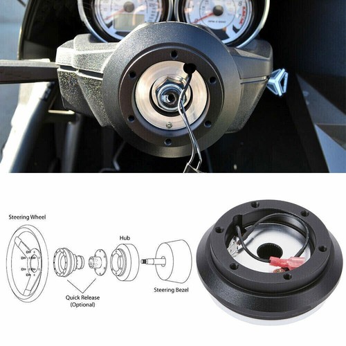 Racing Red Suede Steering Wheel + Short Hub Adapter Kit For Lexus GS LS IS - Picture 7 of 7